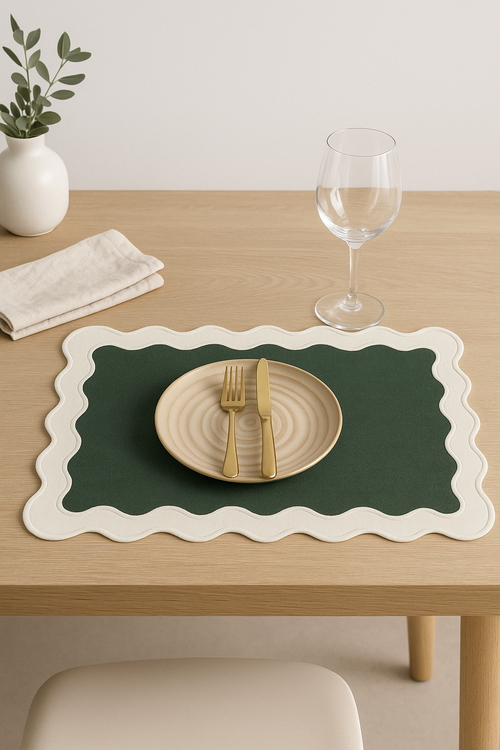 Set de table coton motif coquille saint jacques