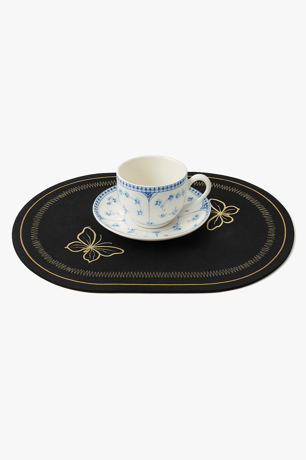 Set de table en lin brodé style classique