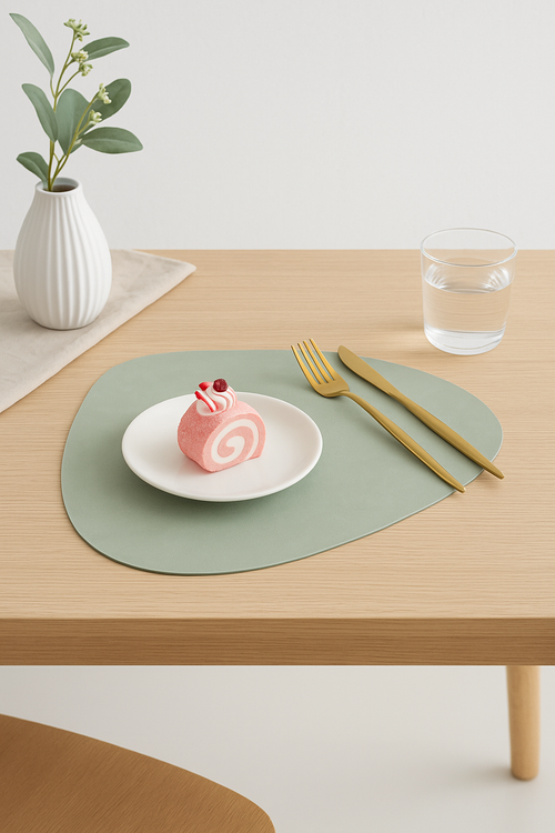 Set de table pu antidérapant double face nordique