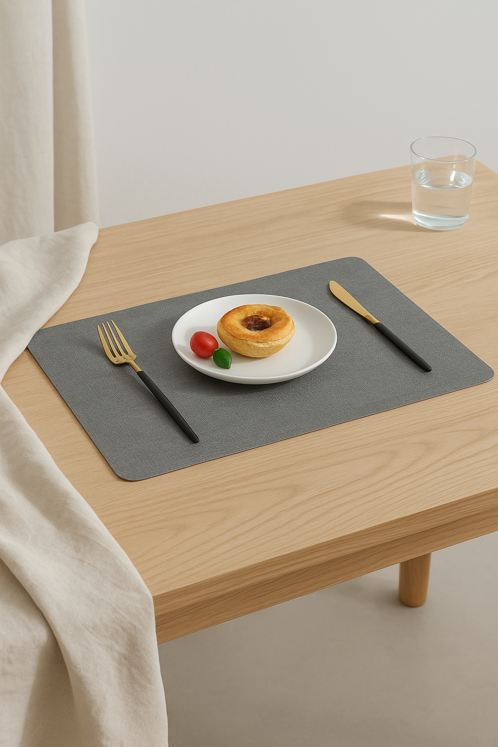 Set de table pu double face imperméable antidérapant