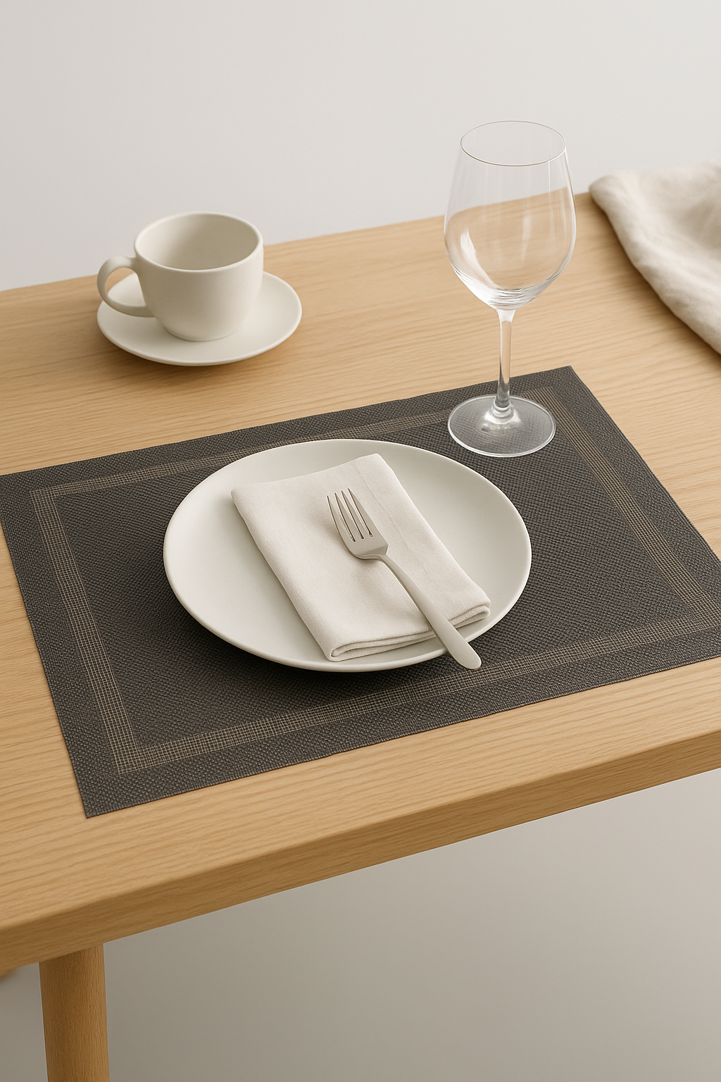 Set de table tissé style asiatique antidérapant lavable - vue 3 sur 2