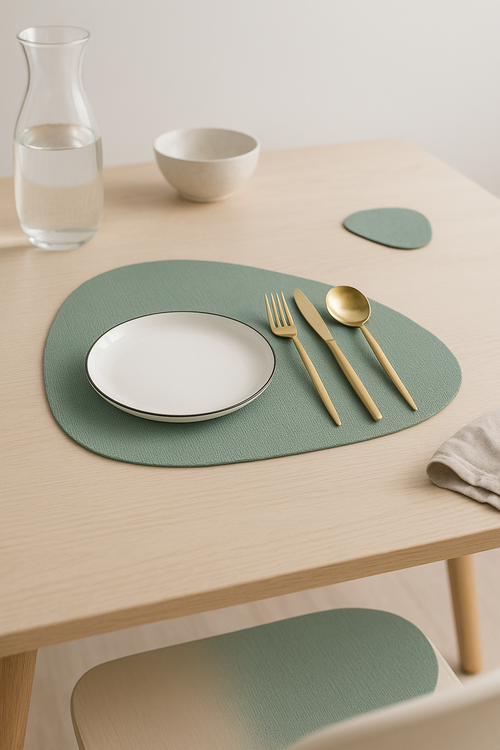 Set de table tressé lavable style moderne cuisine - vue 2 sur 2