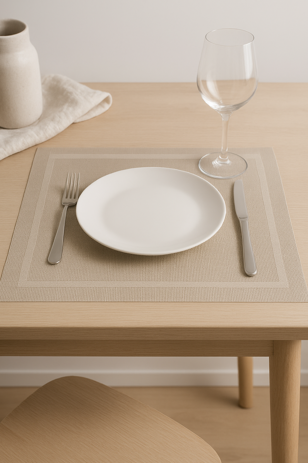 Set de table vinyle tissé antidérapant lavable lot - vue 3 sur 2