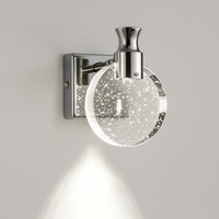 Simple chambre salon cristal applique murale LED lampe miroir avant lampe salle de bain maquillage lampe applique murale décor à la maison lumières miroir lampe