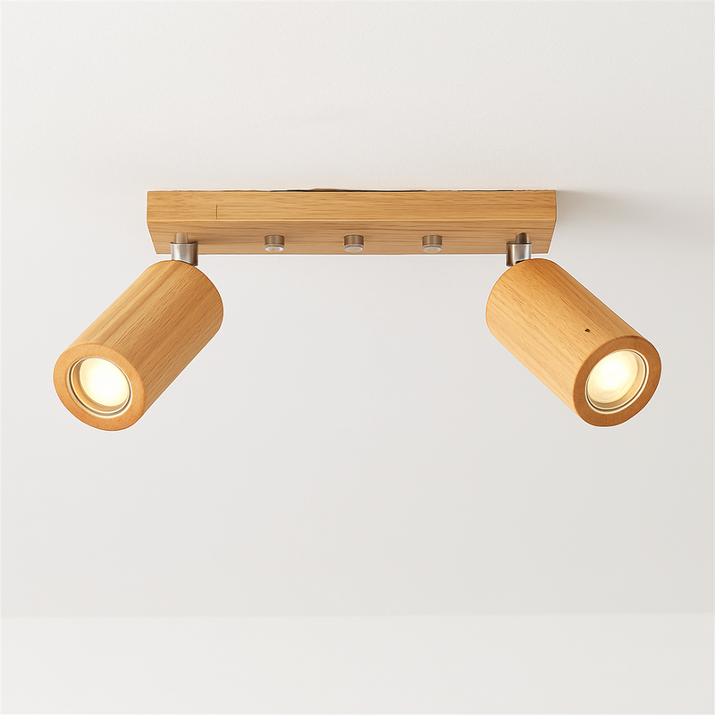 spot en bois simple led pour éclairage de magasin et salle à manger