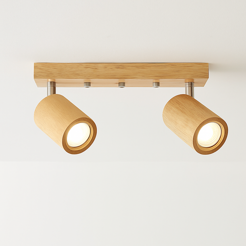 spot en bois simple led pour éclairage de magasin et salle à manger