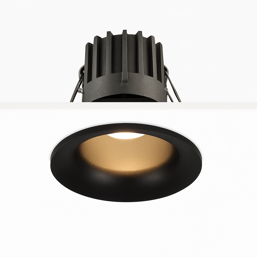 spot led encastrable anti-éblouissement pour villa ou hôtel