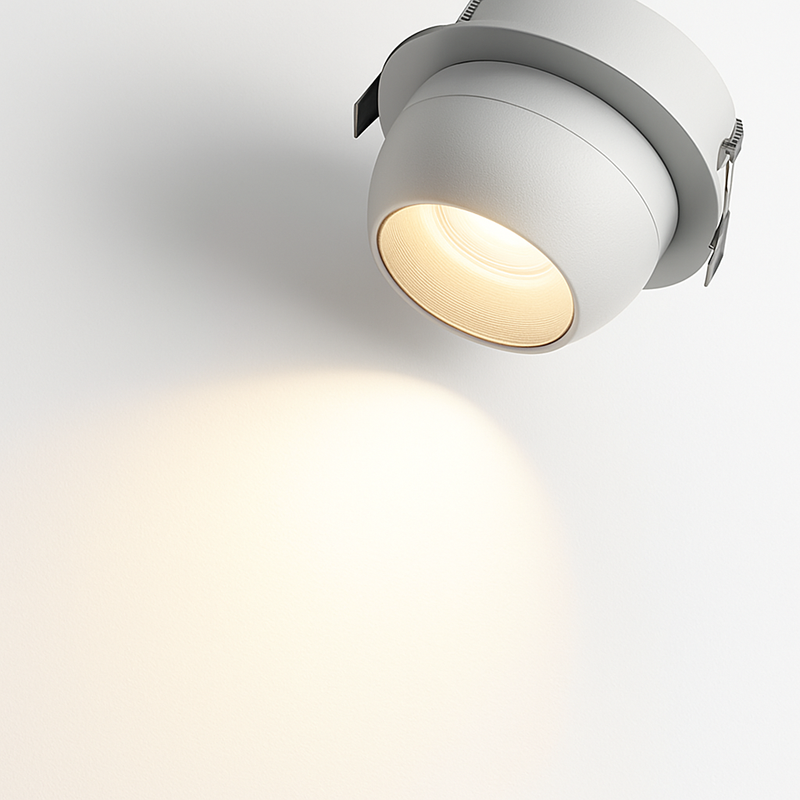 spot led encastrable rotatif à intensité variable éclairage intérieur