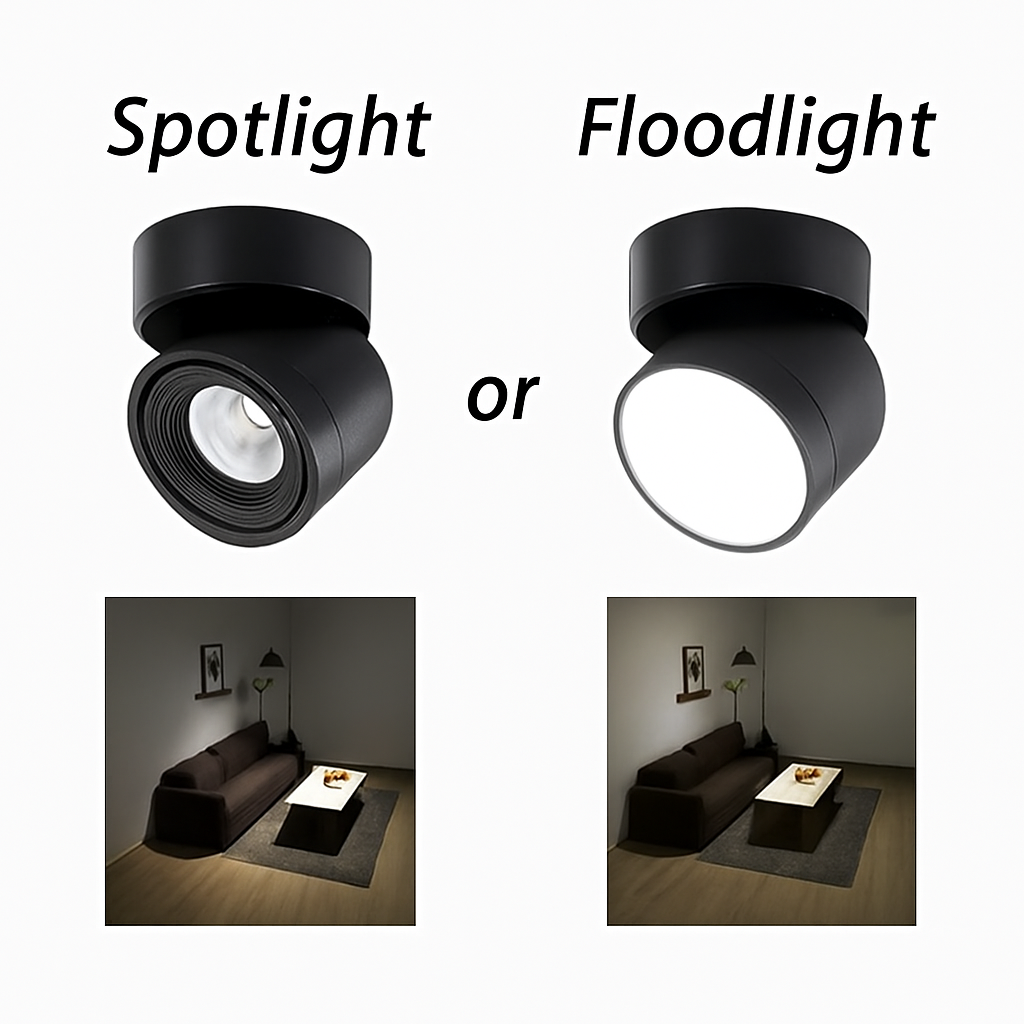 spot led moderne 360° réglable en aluminium pour intérieur - vue 10 sur 10