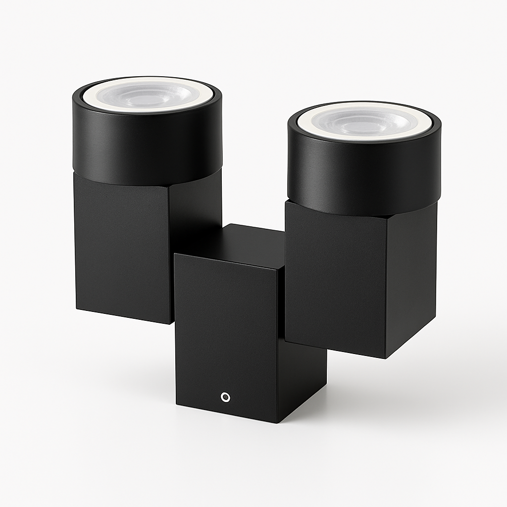 Spot moderne avec double LED en aluminium blanc - vue 10 sur 10