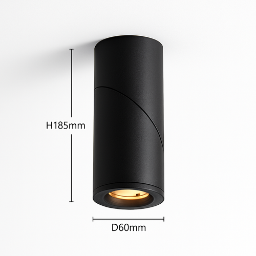 Spot moderne LED cylindrique amovible 90 degrés Maggy