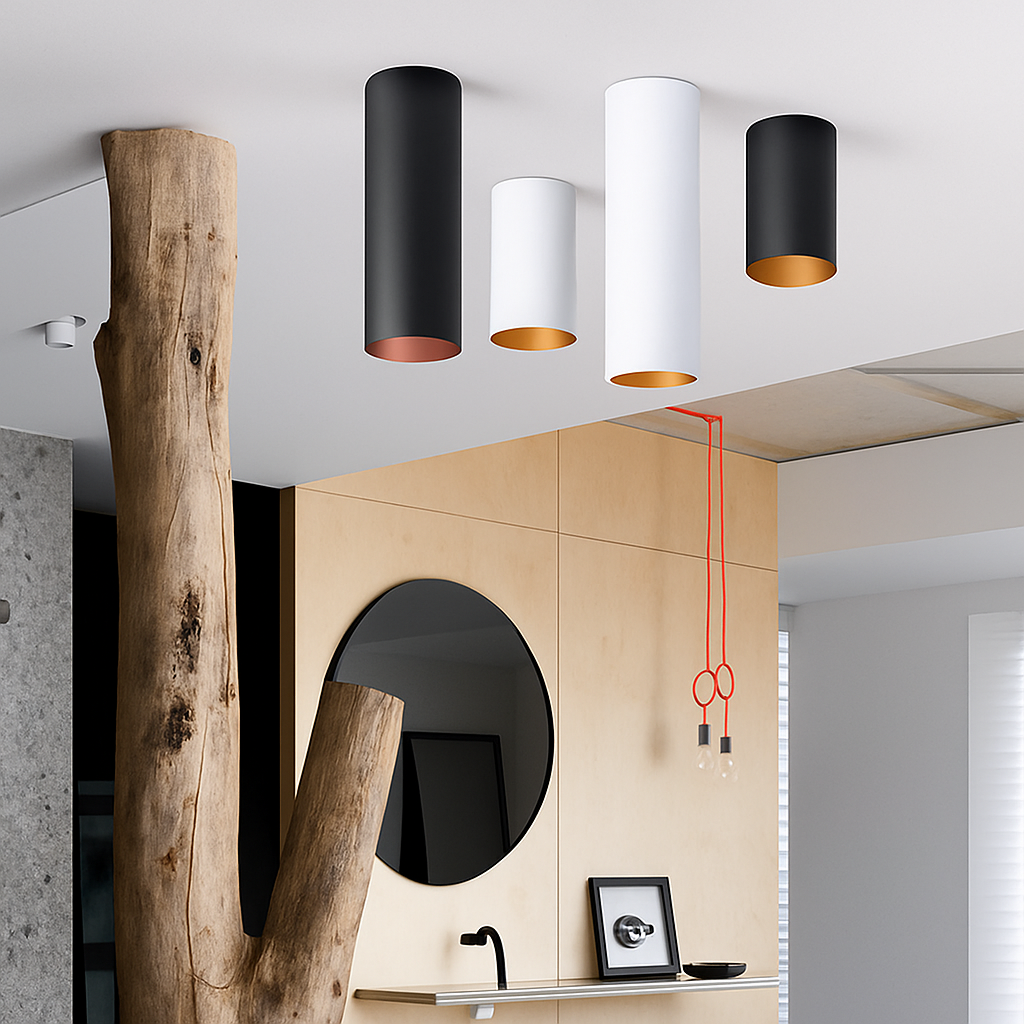 Spot moderne LED rond en aluminium - vue 3 sur 7