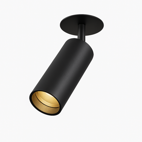 Spot plafond à LED tube directionnel blanc ou noir