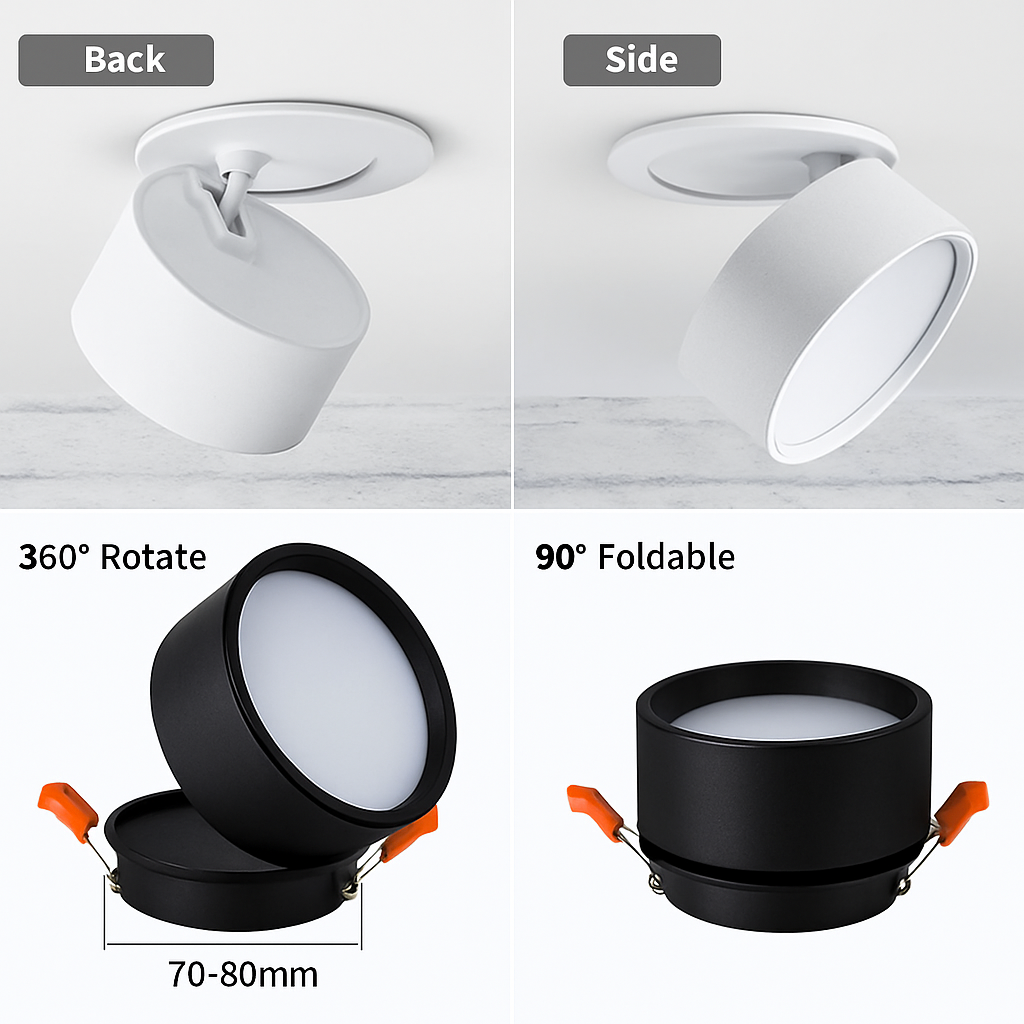 Spot rond LED avec orientation à 360° Light - vue 6 sur 8
