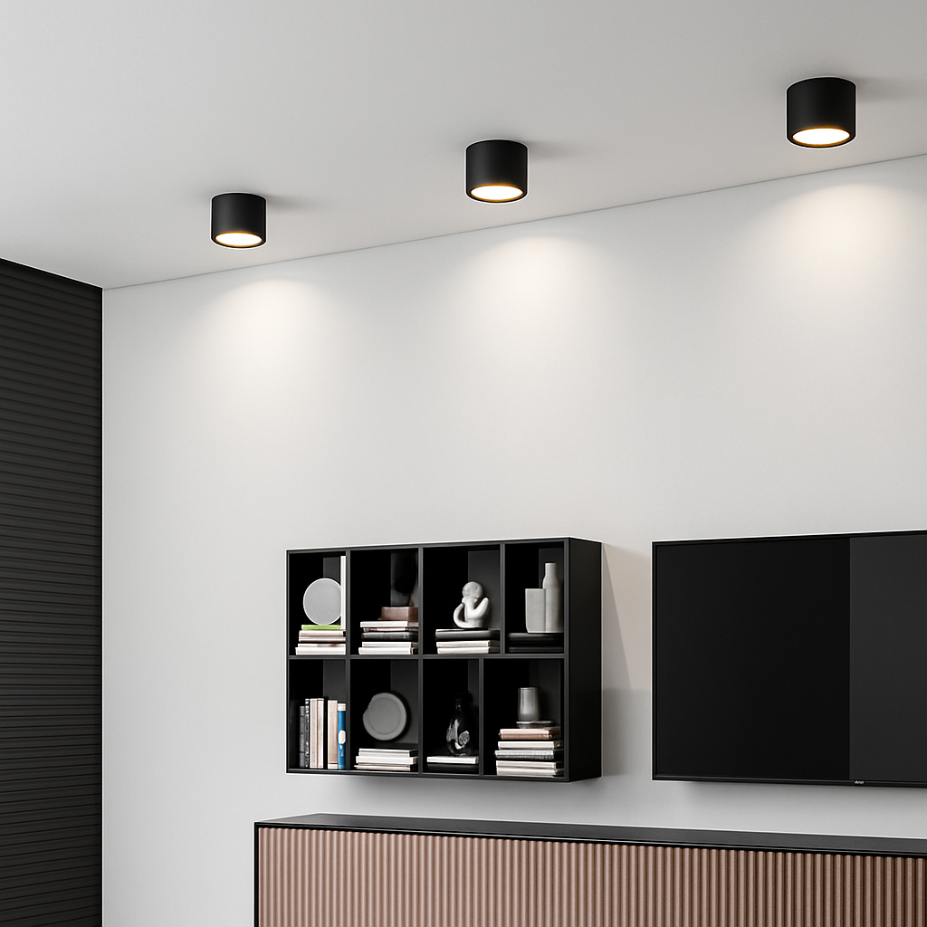 spot rond monté en Surface nordique Led petit projecteur couloir entrée lumière allée lumière éclairage intérieur - vue 3 sur 6