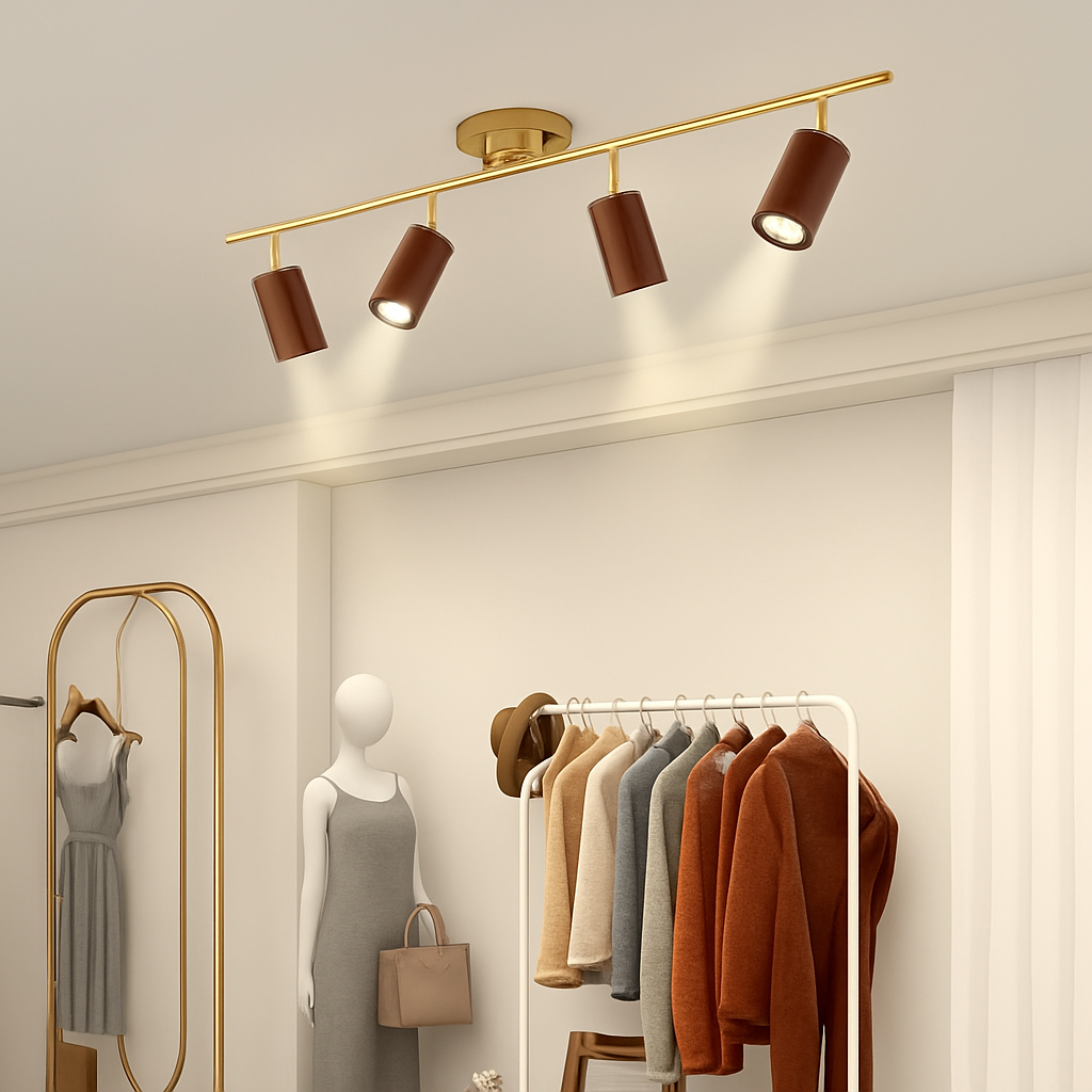 spots en noyer pour éclairage intérieur design élégant - vue 4 sur 16
