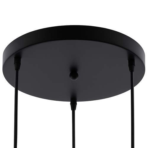 Support socle rond suspension jusqu'à 5 trous (noir ou blanc)