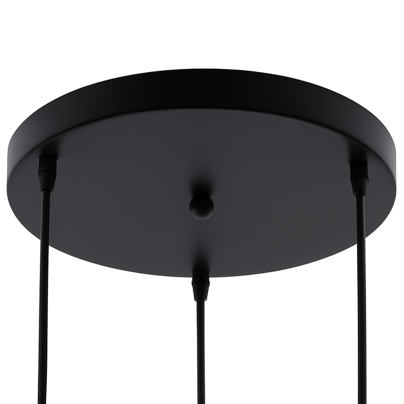Support socle rond suspension jusqu'à 5 trous (noir ou blanc)