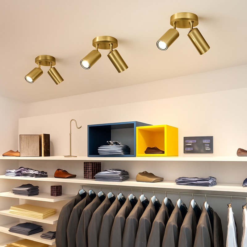Surface LED Lustre Plafonnier Salle À Manger Décoration De La Maison Fond Projecteur Escaliers Chevet Angle Lumières Réglables