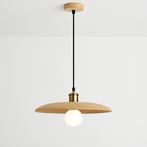 Suspension bois soucoupe volante