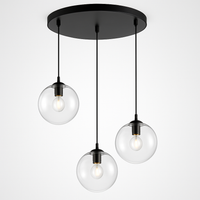 Suspension boules en verre et tige