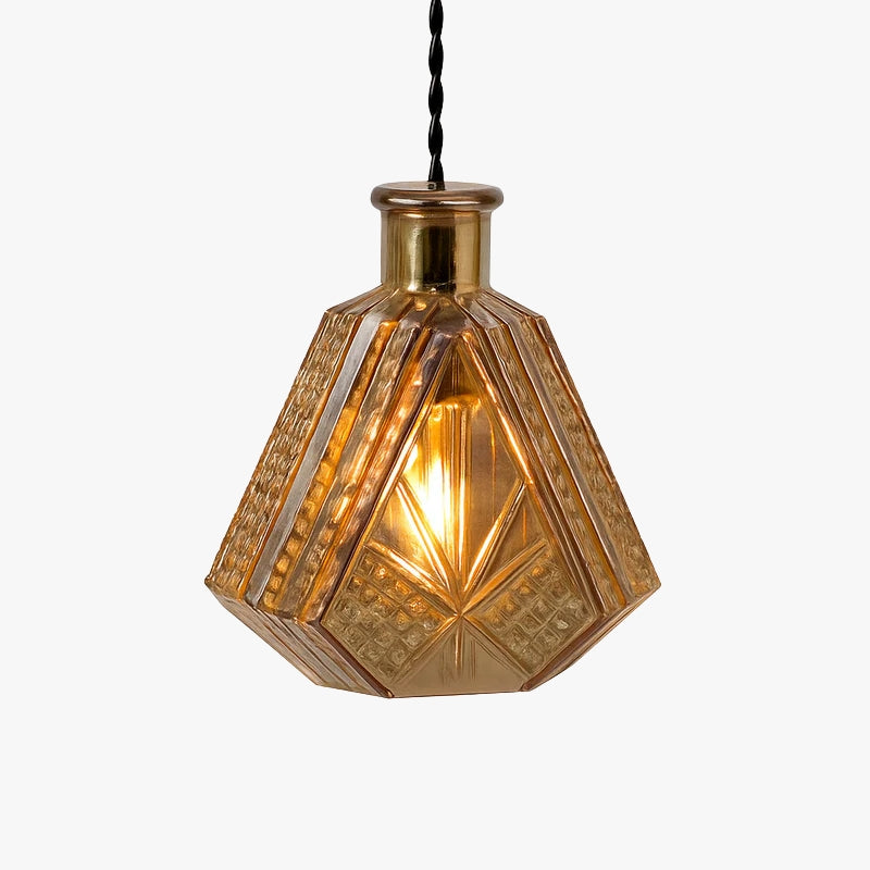 Suspension bouteilles en verre de plusieurs formes Bottle