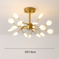 suspension créative en forme de branche luciole romantique pour déco