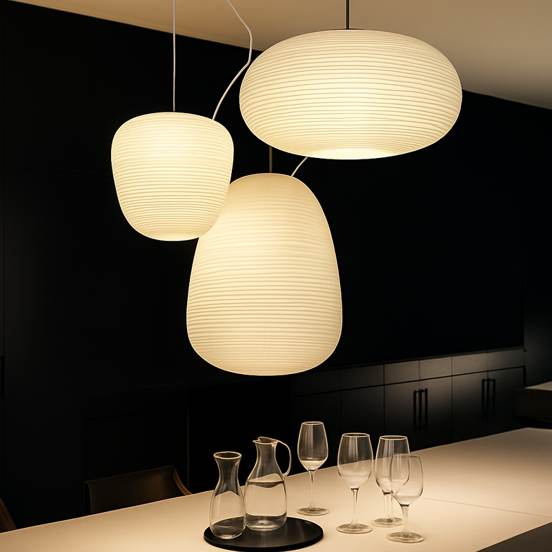 suspension créative en verre pour décoration intérieure moderne