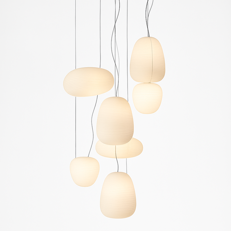 suspension créative en verre pour décoration intérieure moderne