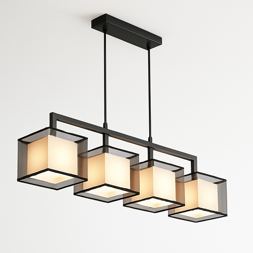 Suspension cubiques style Nordic avec plusieurs lampes - vue 3 sur 3