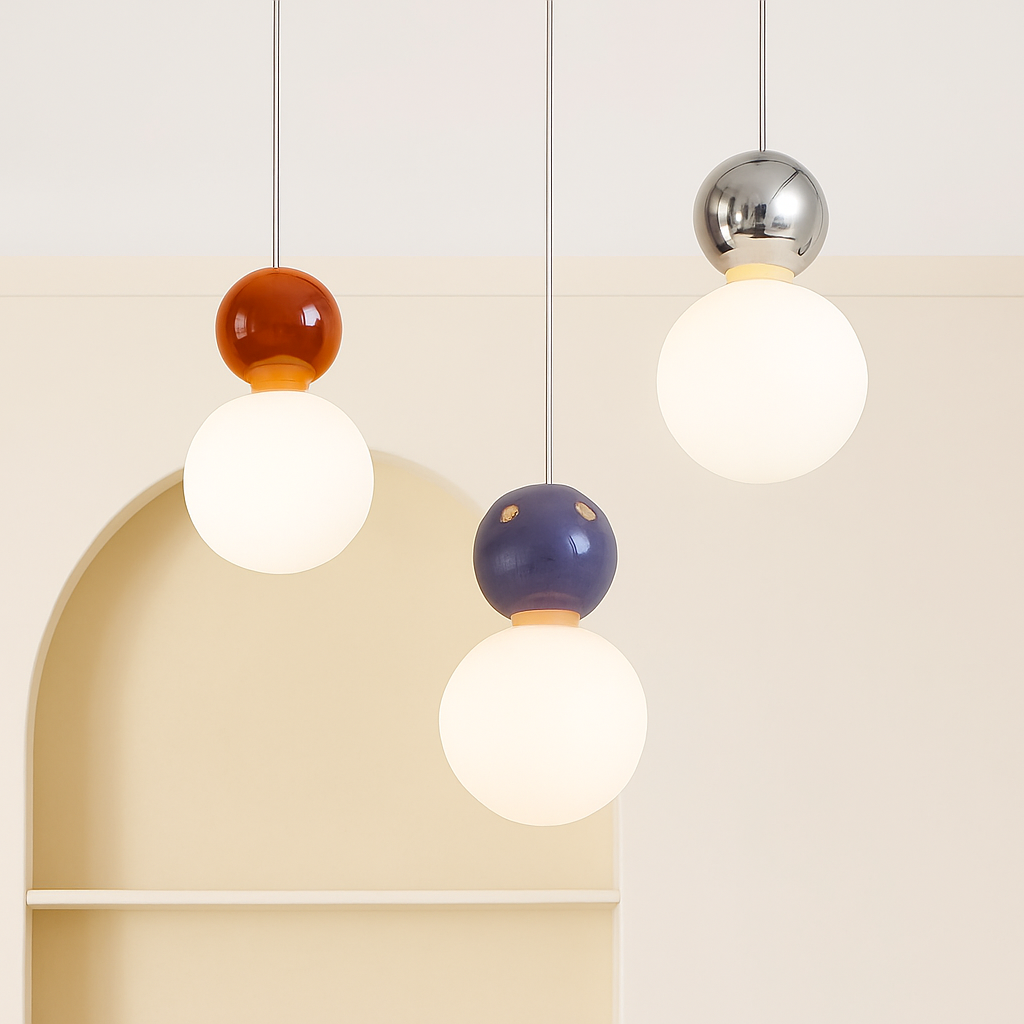 suspension danoise led boule lumineuse pour décoration intérieure - vue 7 sur 29