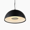 Suspension design demi sphère avec gravure fleurie intérieur