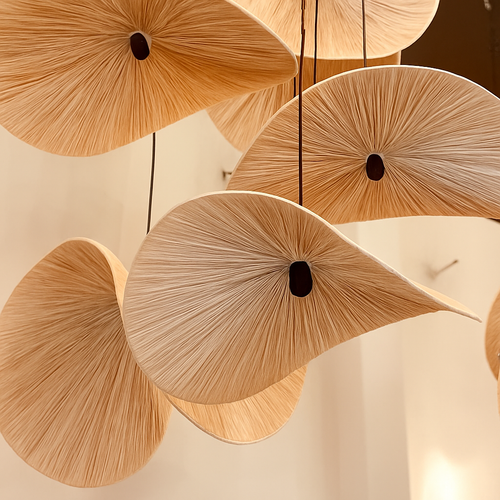 Suspension design en bambou tissé à la main - vue 3 sur 5