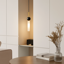 Suspension design en marbre naturel et cuivre cordon réglable