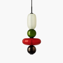 Suspension design en verre style pierres semi-précieuses Nemy