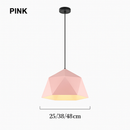 Suspension design géométrique polygonale de couleur Diamond