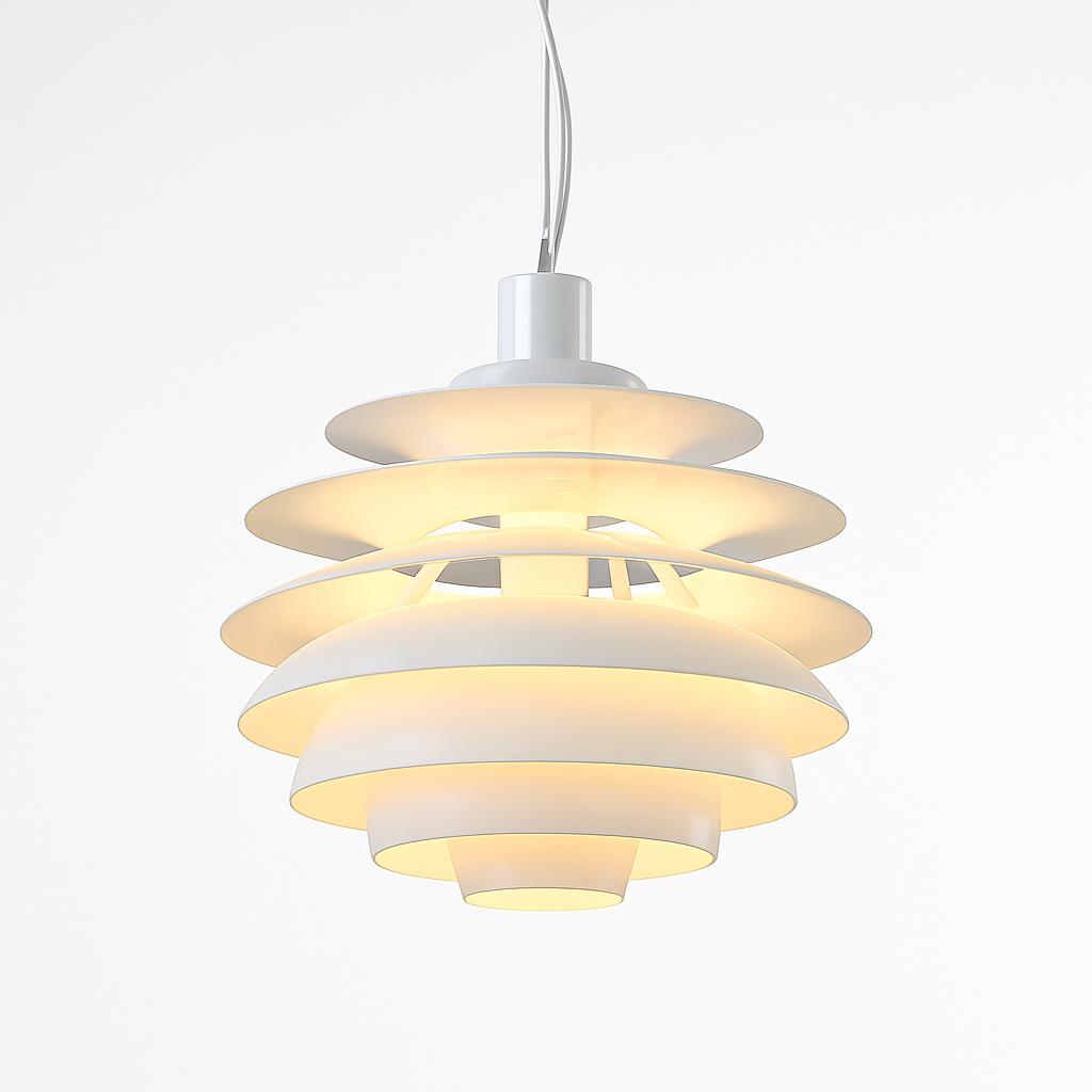 Suspension design LED abat-jour métal de plusieurs formes - vue 4 sur 5