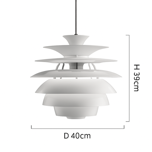 Suspension design LED abat-jour métal de plusieurs formes