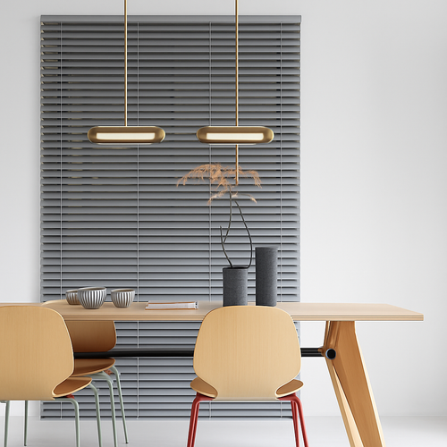 Suspension design LED avec double base dorée arrondie style Luxury - vue 5 sur 8