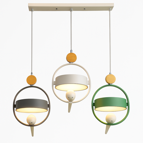 Suspension design LED avec petit oiseau suspendu Bessie - vue 8 sur 10