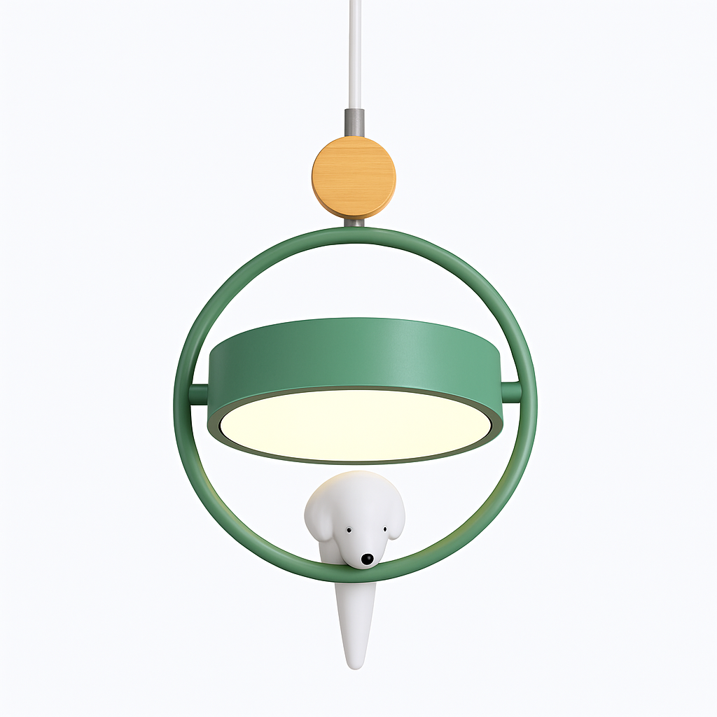 Suspension design LED avec petit oiseau suspendu Bessie - vue 8 sur 10