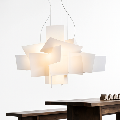 Suspension design LED avec plusieurs plaques colorées Italian Lofty - vue 3 sur 9