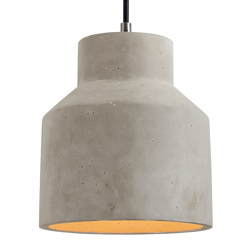 Suspension design LED en ciment (plusieurs formes) - vue 5 sur 11