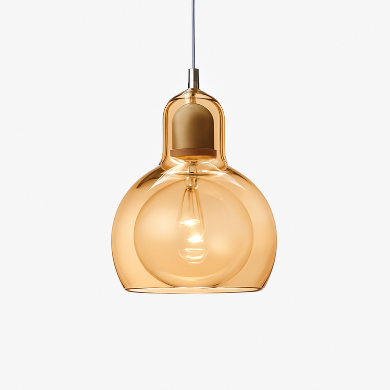 Suspension design LED en verre Loft