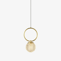 Suspension design LED luxury en verre cristal Ball