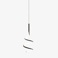Suspension design LED minimaliste ondulé Polino