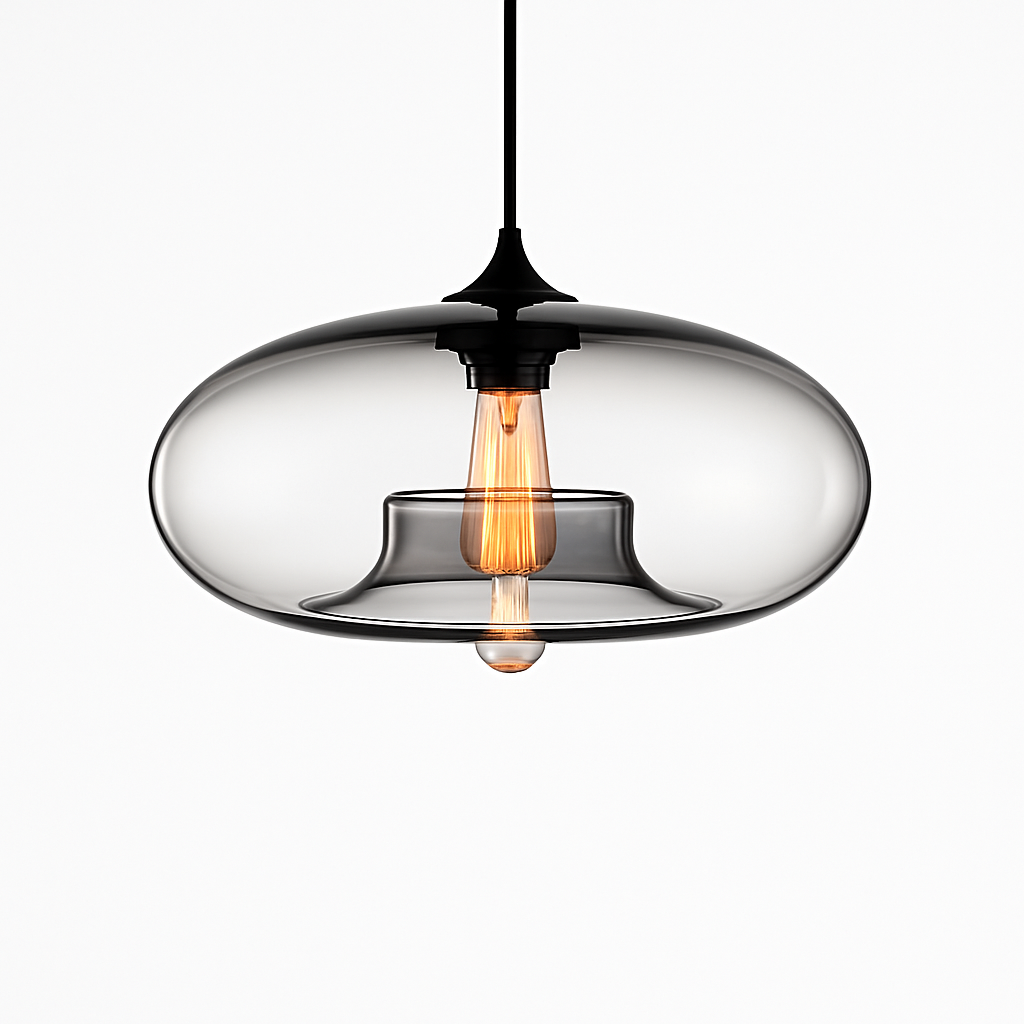 Suspension design ovale en verre Ball
