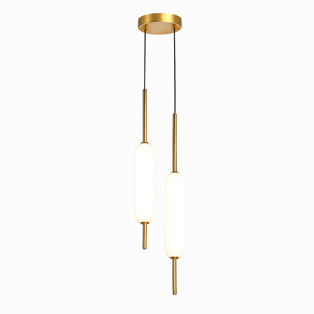 suspension double tête style nordique minimaliste