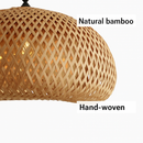 Suspension en bambou tissée à la main naturelle