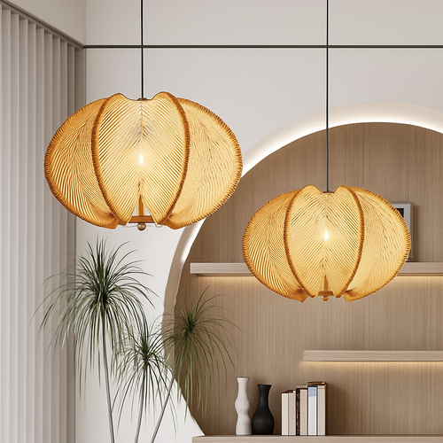 suspension en bois rétro style nordique pour décoration intérieure - vue 2 sur 7